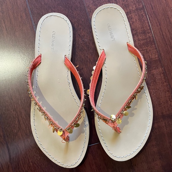 Old Navy Sequin flip flops - Picture 2 of 4